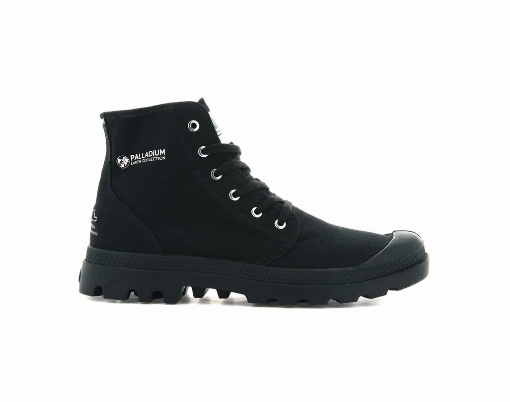 Palladium Pampa Hi Organic Ii Men's Boots Black (KYWU27458)